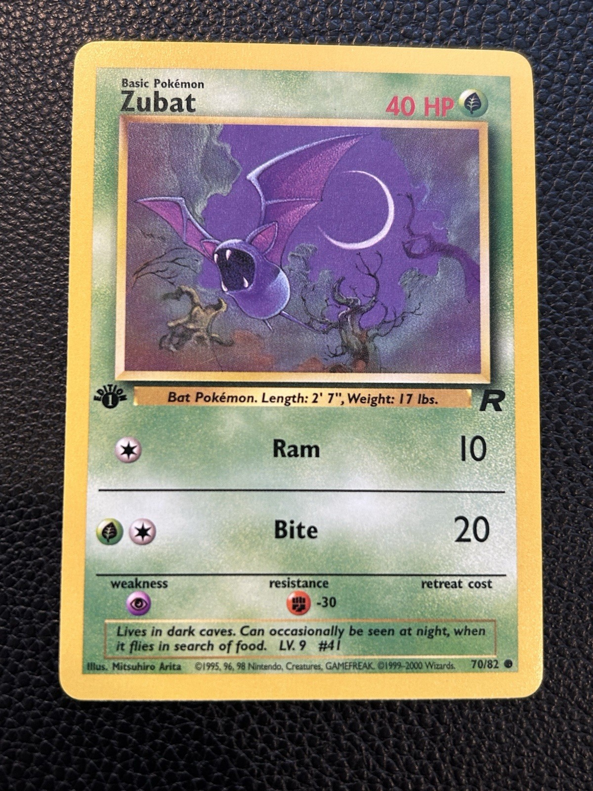 Pokemon Zubat Common 1st Edition Team Rocket 70/82 NM