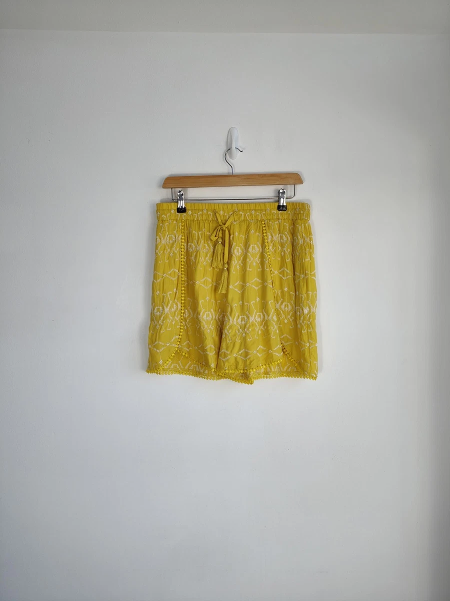Short ample en viscose fluide femme vert