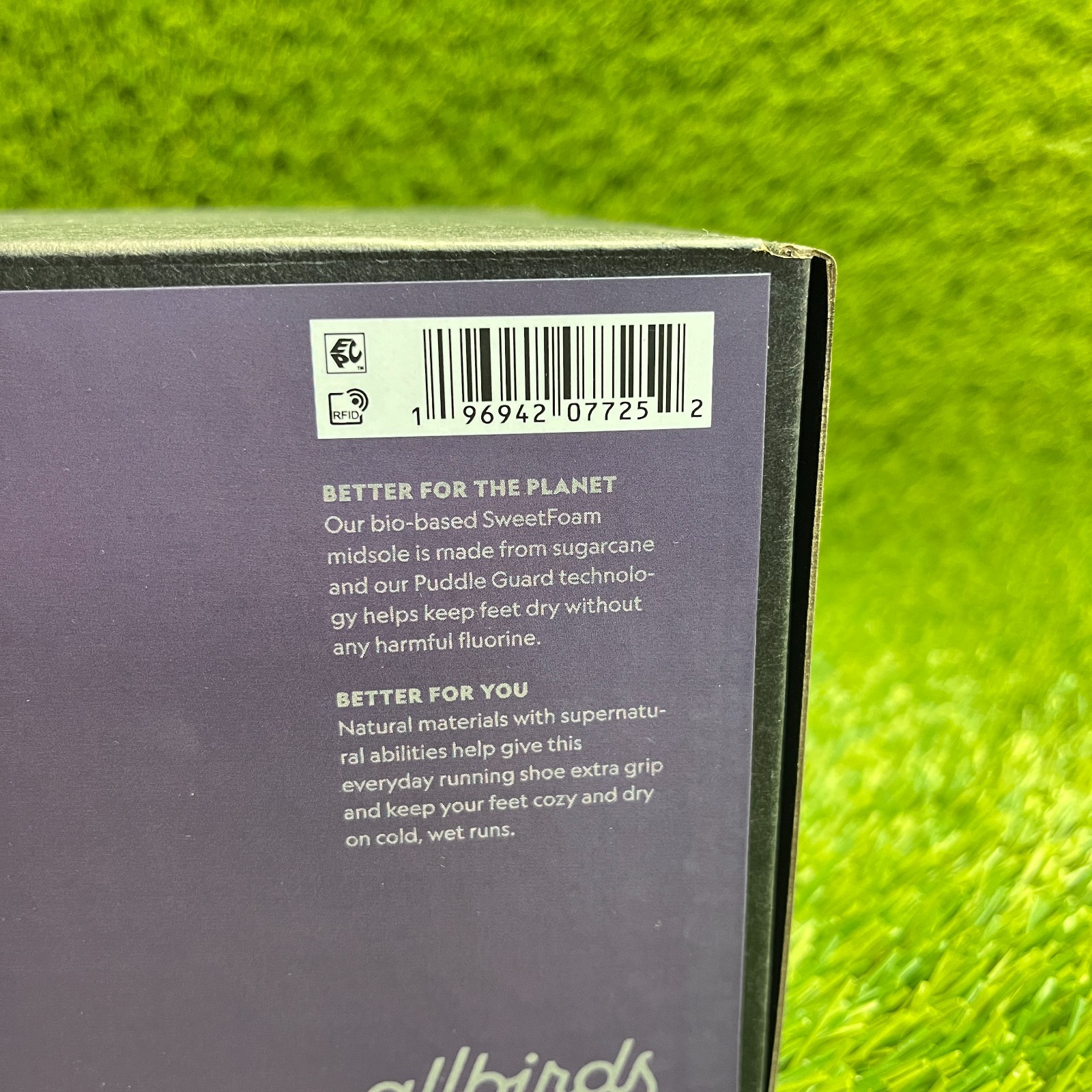 Allbirds Wool Dasher Mizzle Mens Size 11 Purple Gray Running Shoes Sneakers