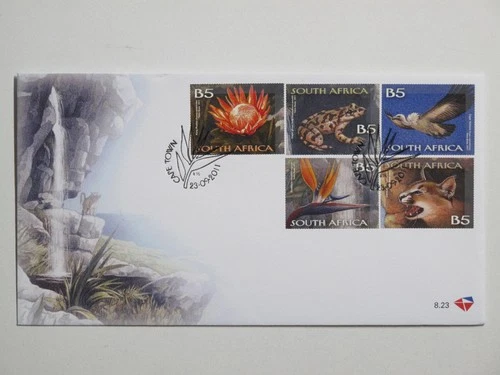 South Africa 2011 Flora Fauna FDC Protea Caracal Michel 1645-48