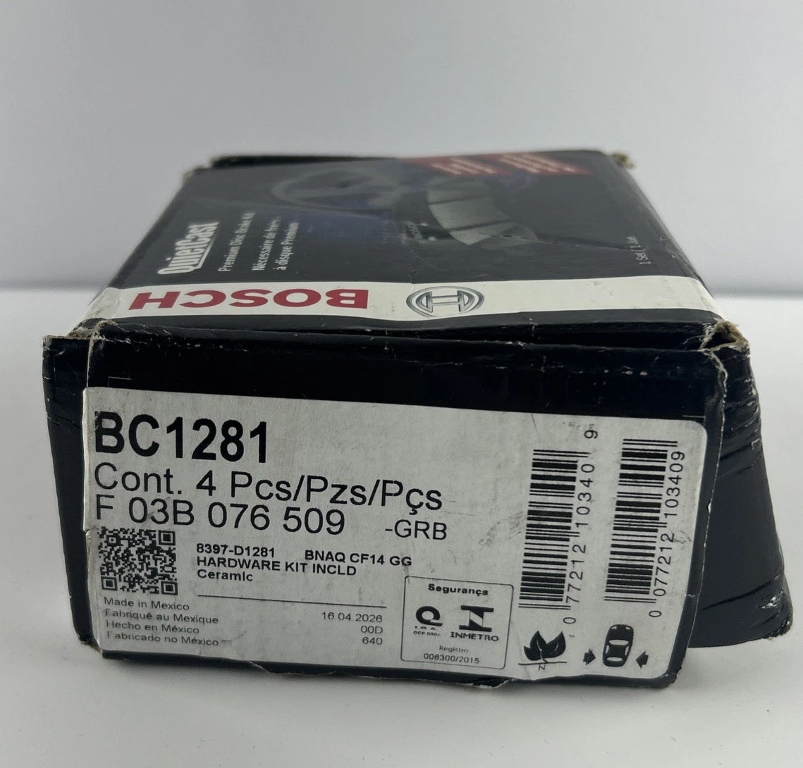BOSCH QuietCast Ceramic Brake Pads Front Rear Set BH97301 Honda Acura photo 3