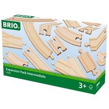 Brio Train Track Intermediate Expansion Set 33402 Wooden Railway Ages 3+