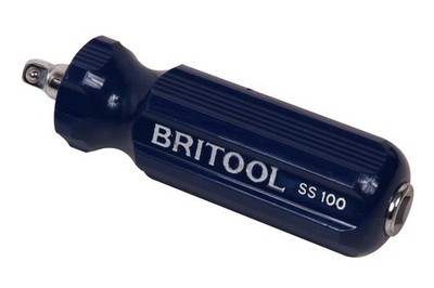 Britool England 1/4'' Drive Spinner Handle 100mm In Length