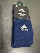 Adidas 1-Pack Over The Calf Baseball/Softball Socks Navy Youth Shoe Size 9C- 1Y