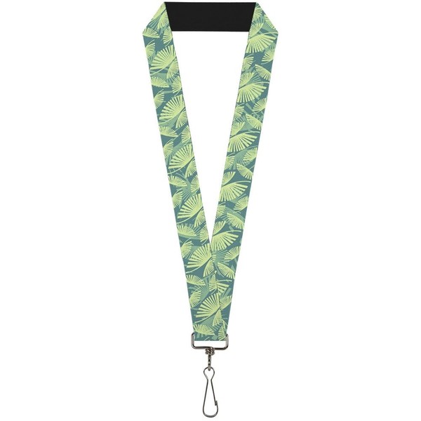 "Buckle-Down Lanyard-1.0\"-Palm Leaves Stacked Pastel Greens 22\" X 1\" (Us Import)"-image