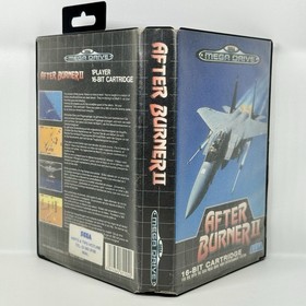 After Burner 2 Sega Mega Drive Rare Vintage Game W Manual Original Box (Cracked)