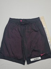 Nike Girl's XL DriFit Mesh With Lining Athletic Shorts Dark Grey Pink