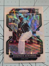 2022 Panini Prizm - Tier II Domingo Acevedo #174 White Wave Prizm (RC)