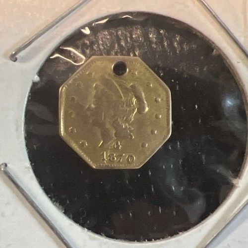 1870 California Fractional Gold — photo from the most recent tracked eBay sale