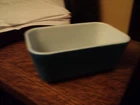 Vintage Pyrex Ovenware Turquoise Blue Dish 0502 With Lid