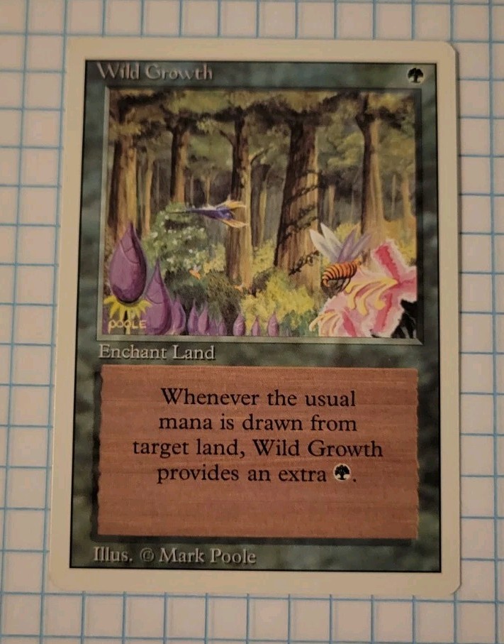 MTG Wild Growth - Revised Edition C ENCHANT LAND
