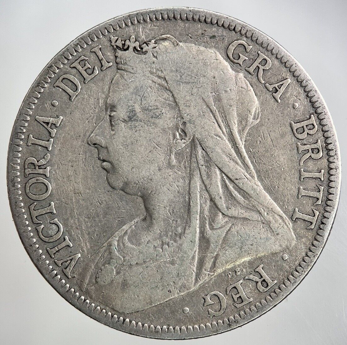 1898 Victoria Half-Crown Silver Coin in Collectible Condition