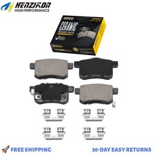 Rear Ceramic Brake Pads w/ Hardware Set fits 2010- 2017 Honda Accord Acura TSX