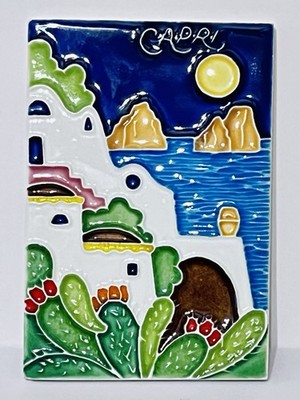 Creazioni Luciano Italy 6 by 4 Inch Capri Pattern Decorative Tile