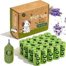 Pets N Bags Dog Poop Bags, Dog Waste Bags, Biodegradable Unscented Refill Rolls