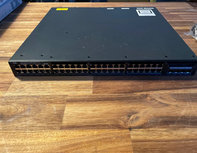 Cisco WS-C3650-48PS-S 48 Port 1GbE POE+ IP Base L3 Managed Ethernet Switch
