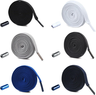 Schnürsenkel Ohne Binden, 10 Paar Elastische Schnrsenkel mit Metallverschluss, G