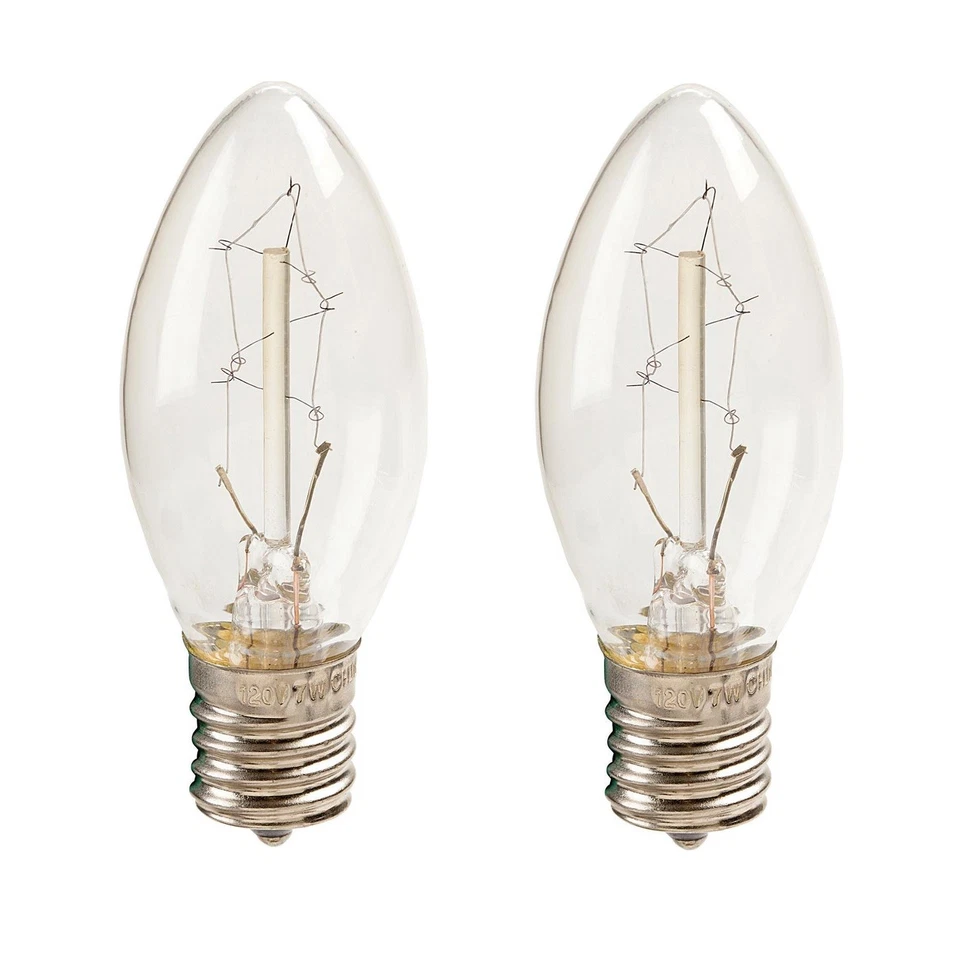 Darice Pack de 2 Bombillas Candelabro Base Iluminación Vintage Clevel Estilo Edison E17 Foto 2 de 2