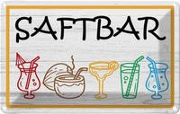 Blechschild 20X30 Cm Saftbar Bar Club Alkohol Deko Geschenk Metall Schild