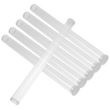 6pcs Transparent Acrylic Incense Tubes Incense Sticks Storage Tubes