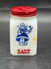 Vintage Hazel Atlas Milk Glass Dutch Girl Replacement Salt Shaker