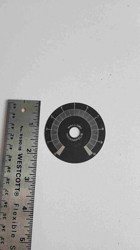 Mallory Potentiometer Dial Plate 2.25" NOS - 第 3/3 張圖片