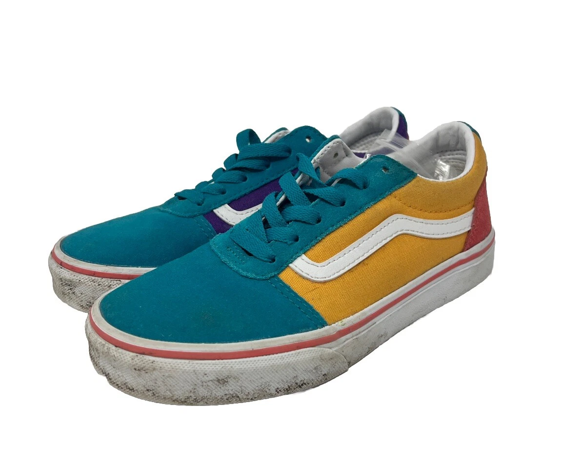 Vans Ward color block bambini Missy taglia 3 off the wall pizzo basso