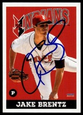 2019 Choice Baseball Card Jake Brentz Indianapolis Indians #03 Signed