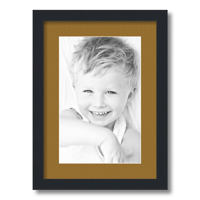 ArtToFrames Matted 12.5x18 Black Picture Frame with 2'' Mat, 8.5x14 Opening 3926