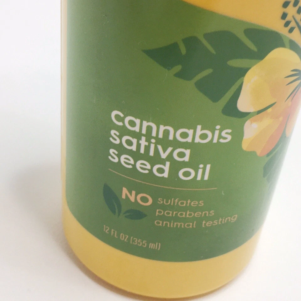 Champú suave y calmante Alba Botanica aceite de semilla de cannabis sativa, 12 fl oz nuevo Foto 2 de 4