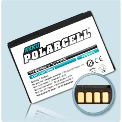 PolarCell Akku für F-S1 - BlackBerry 8910 9800 Torch 9810 Torch 1300mAh