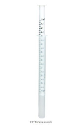 2 Stück Dosierspritze 1-10 ml für Labextrakt, Käselab, Kalziumchlorid, Pipette