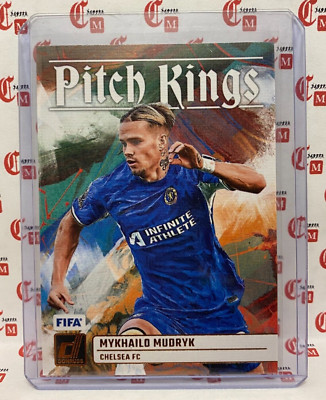 Mykhailo Mudryk PITCH KINGS Chelsea BRONZE 2023-24 Panini Donruss Soccer #20