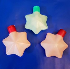 Avon Star Bubble Bath Decanters LOT 3 Cucumber Melon Plumeria NEW Holiday Gift