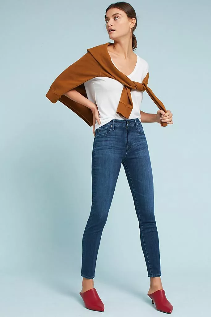 Anthropologie AG Adriano Goldschmied Stevie High Rise Skinny Jeans