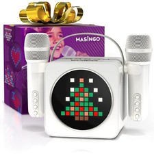 Portable Mini Karaoke Machine for Kids and Adults with Dual Wireless Bluetoot...