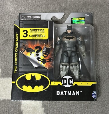 Spin Master DC The Caped Crusader Armor Batman 4 Inch Action Figure
