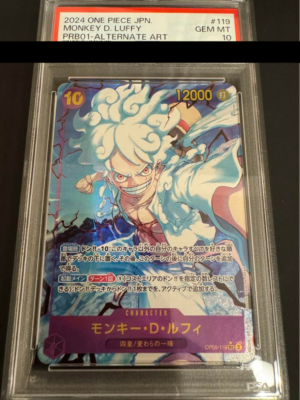 ONE PIECE Card PSA 10 Luffy OP05-119 SEC Alt Art Japanese The Best