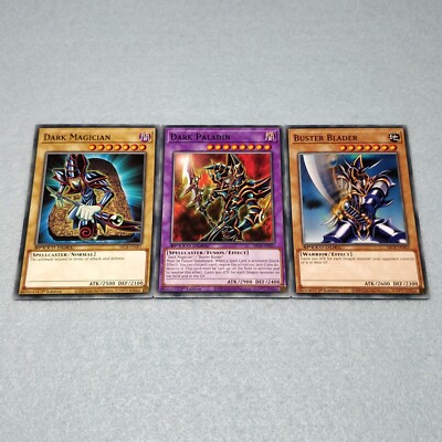 Yugioh Dark Paladin + Dark Magician + Buster Blader 1st Ed 3 Card Set NM  SBCB | eBay