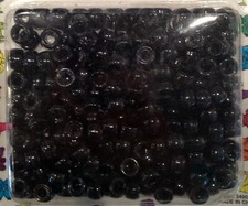 Black Pony Beads for hair braids, twists, cornrows, also used for crafts, etc