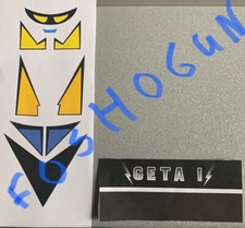 Jugarama Poseidon Jumbo Machinder Shogun Warrior Decals - Stickers DIE CUT 