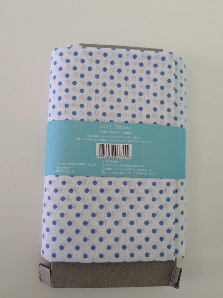 Waverly Inspirations Pre Cut 44" x 1 Yard 100% Cotton Dot-Print Blue - Image 2 of 2