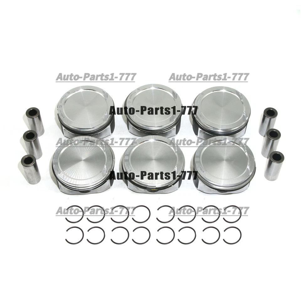 Juego de 6 pistones y anillos STD para Volvo S80 V70 XC60 XC70 XC90 3,2 L6 T6 B6324S Foto 3 de 4