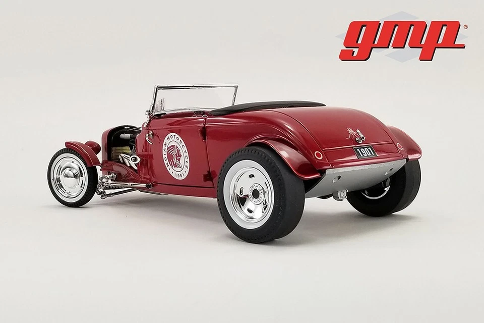 INDIAN MOTORCYCLES 1934 HOT ROD ROADSTER 1/18 scale DIECAST CAR GMP 18958 - Image 3 of 4