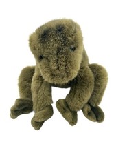 Gund Spotted Frog Plush Green Rattle Croak Croaking Sound Toad Vintage 1985