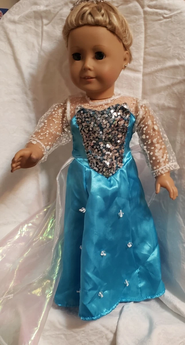 Elsa dress top with long train