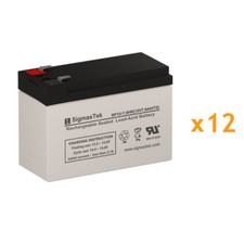 Liebert GXT2-72 UPS Battery Set Replacement By SigmasTek 12V 7.5AH