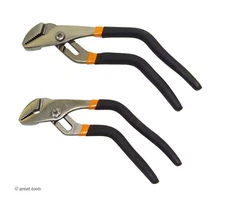 PISTOL GRIP PLIERS SET – 8” and 10” groove joint pliers – automotive hand tools