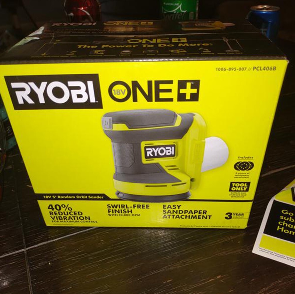 Brandnew.ryobi ONE+ 18V Cordless 5 in. Random Orbit Sander Tool Only