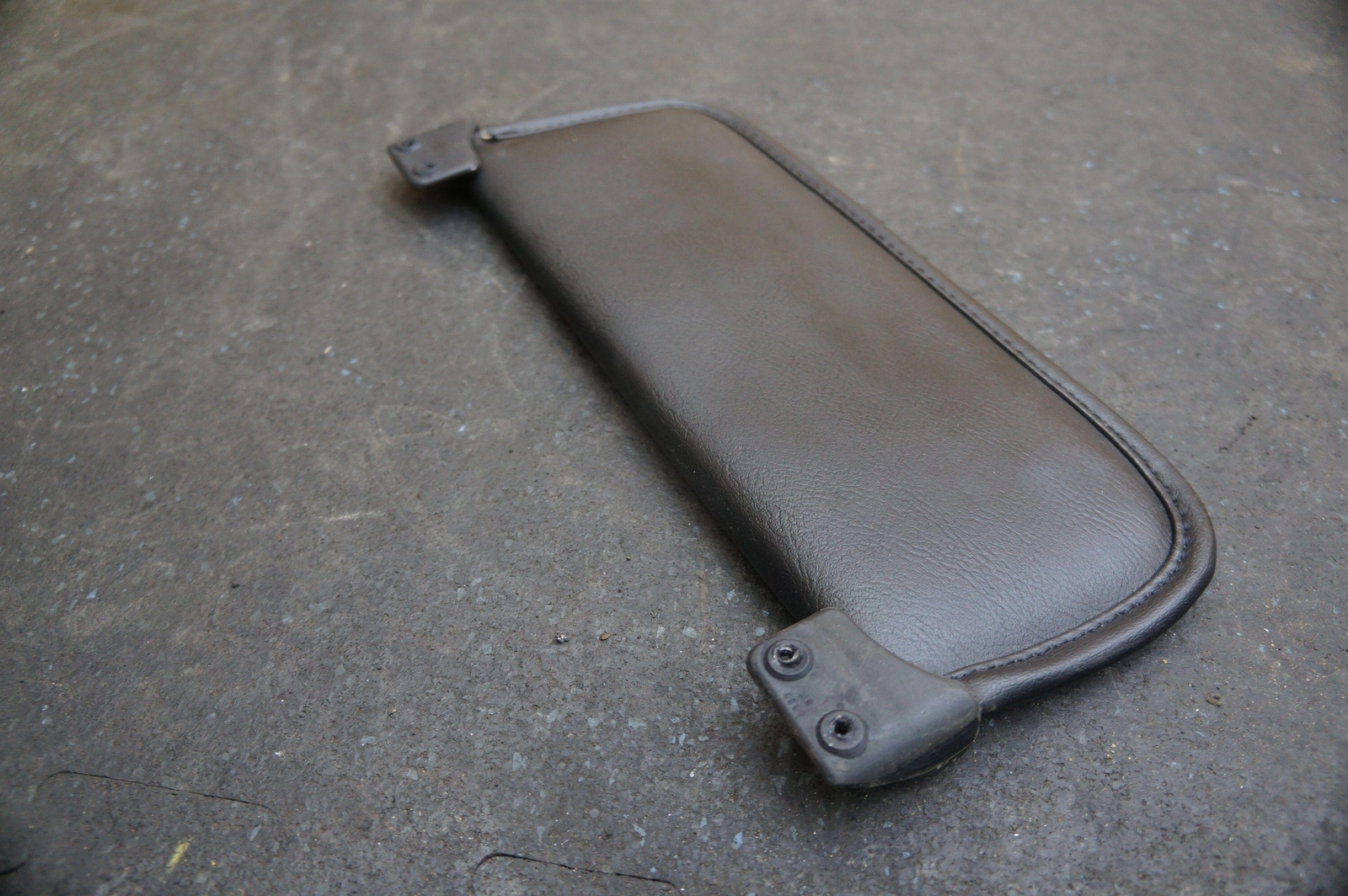 Right Side Sun Visor Shade Black Leather 60993000 OEM Ferrari 238 GTS 208 308